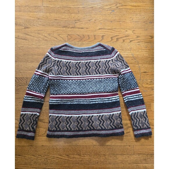 Maje Womens Wool Blend Metalic Chunky Knit Sweater Size 1 - Picture 4 of 7